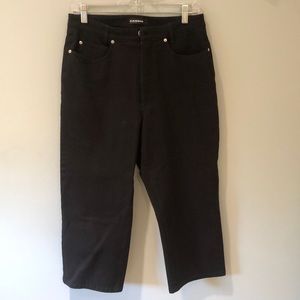Cambio Lil cropped black jeans